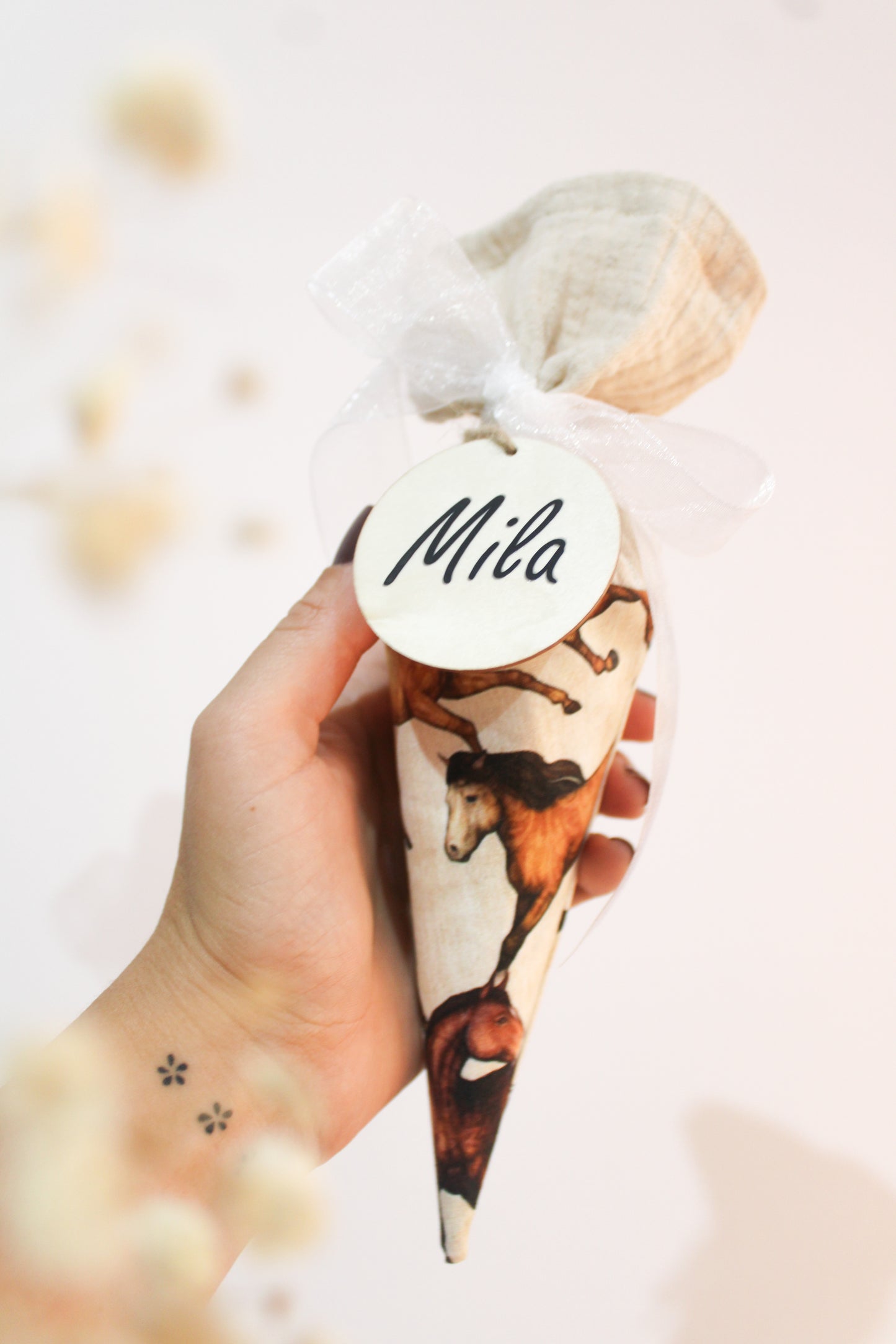 Mini Schultüte Pferde