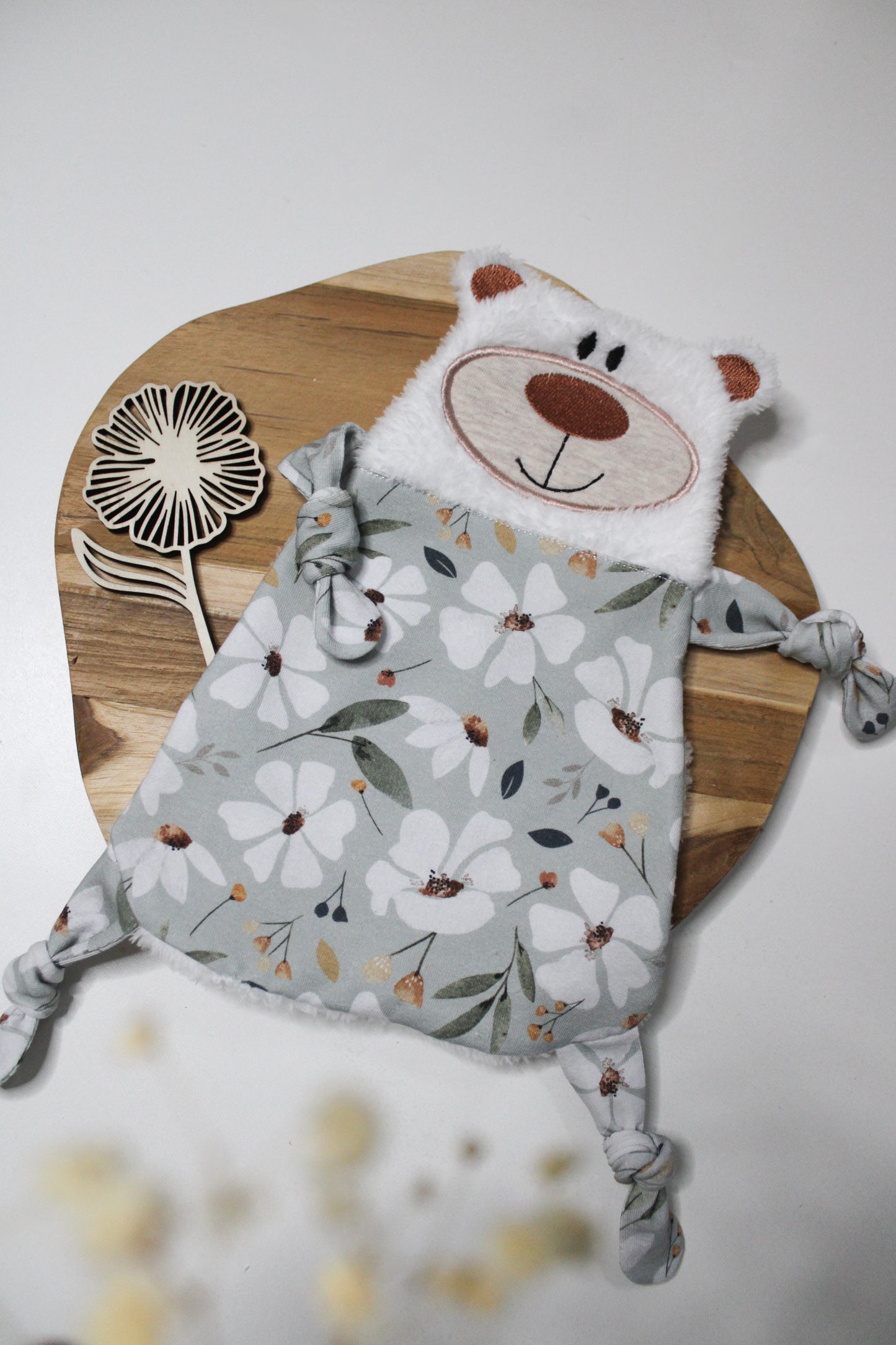 Kuscheltuch / Schmusetuch „Bärchen“ – Baby Einzelstück