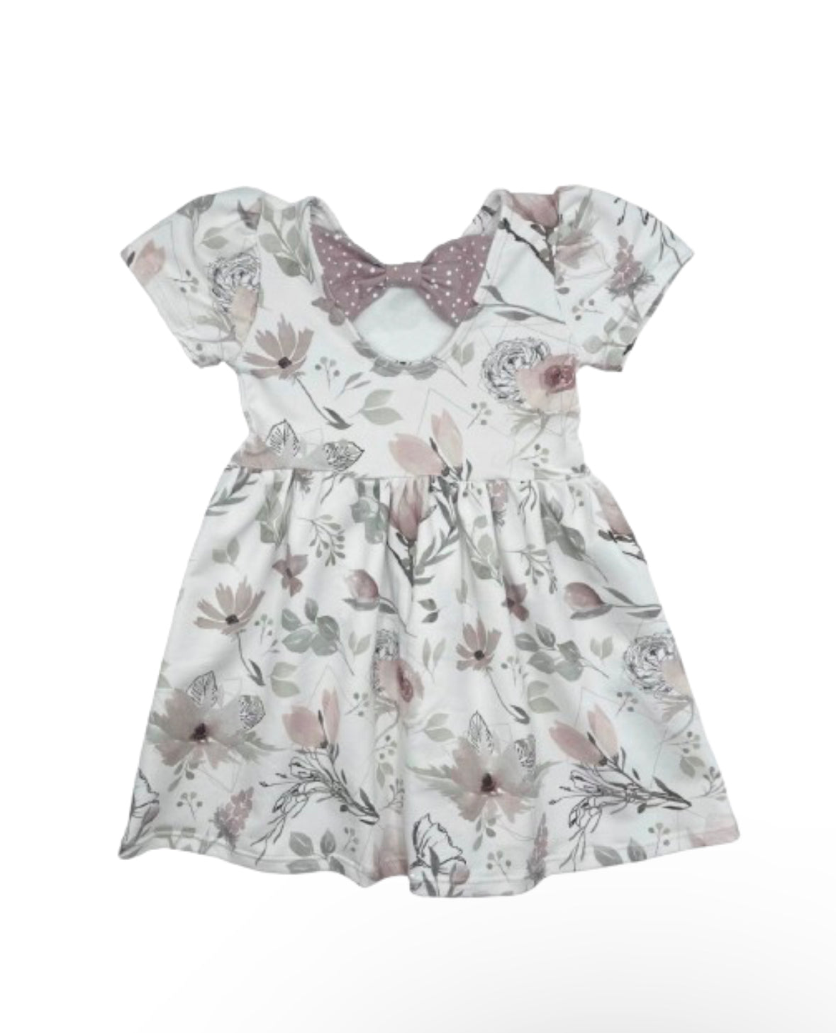 Schleifen Kleid kurzarm
