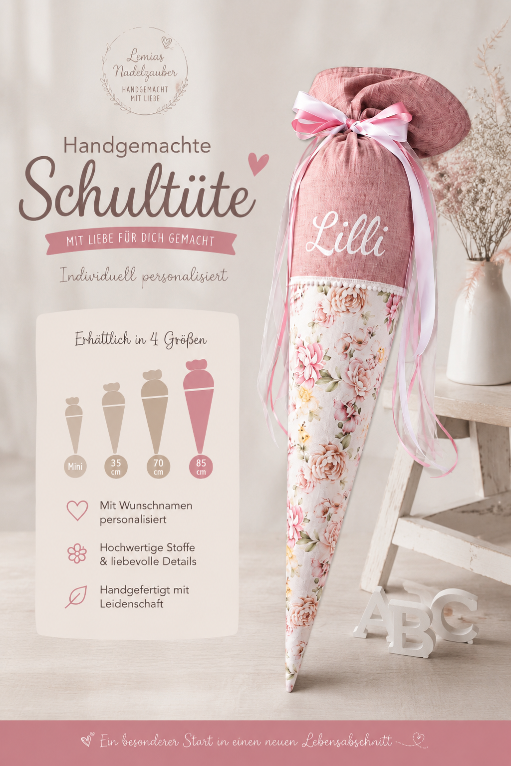 Schultüte Blumen