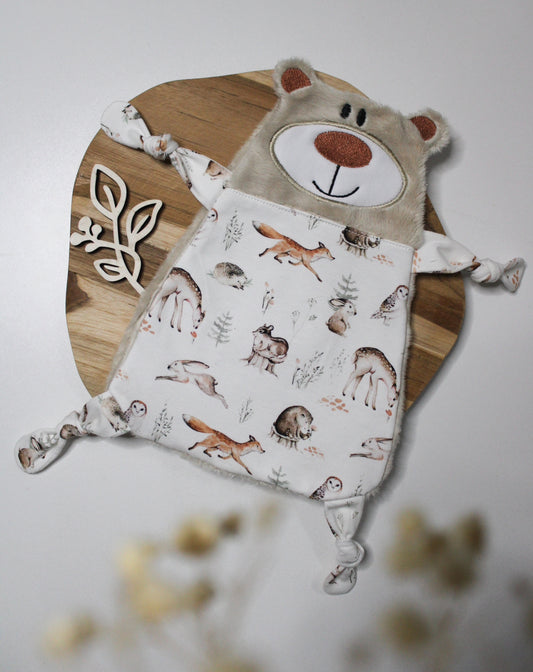 Kuscheltuch / Schmusetuch „Bärchen“ – Baby Einzelstück
