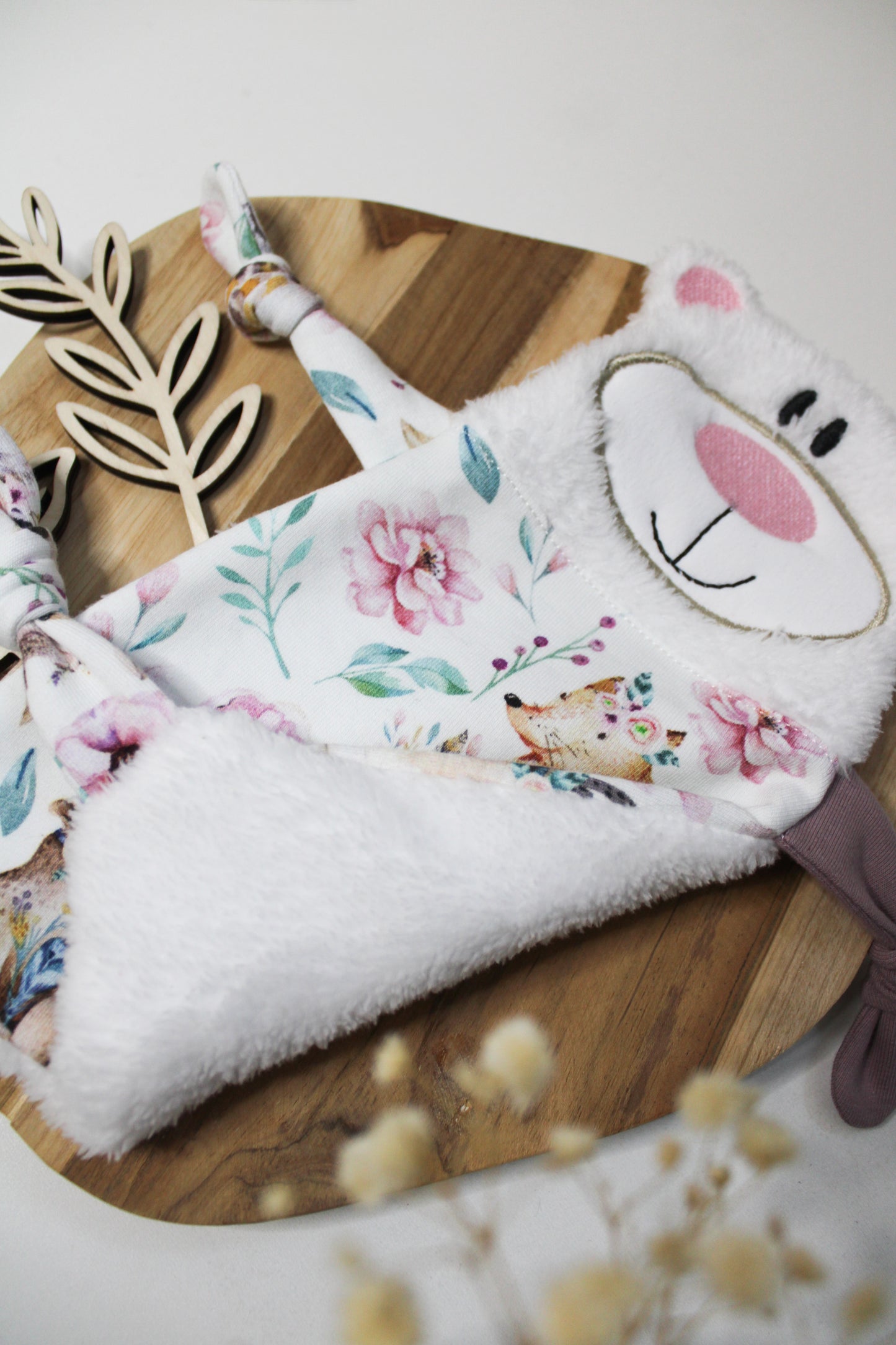Kuscheltuch / Schmusetuch „Bärchen“ – Baby Einzelstück