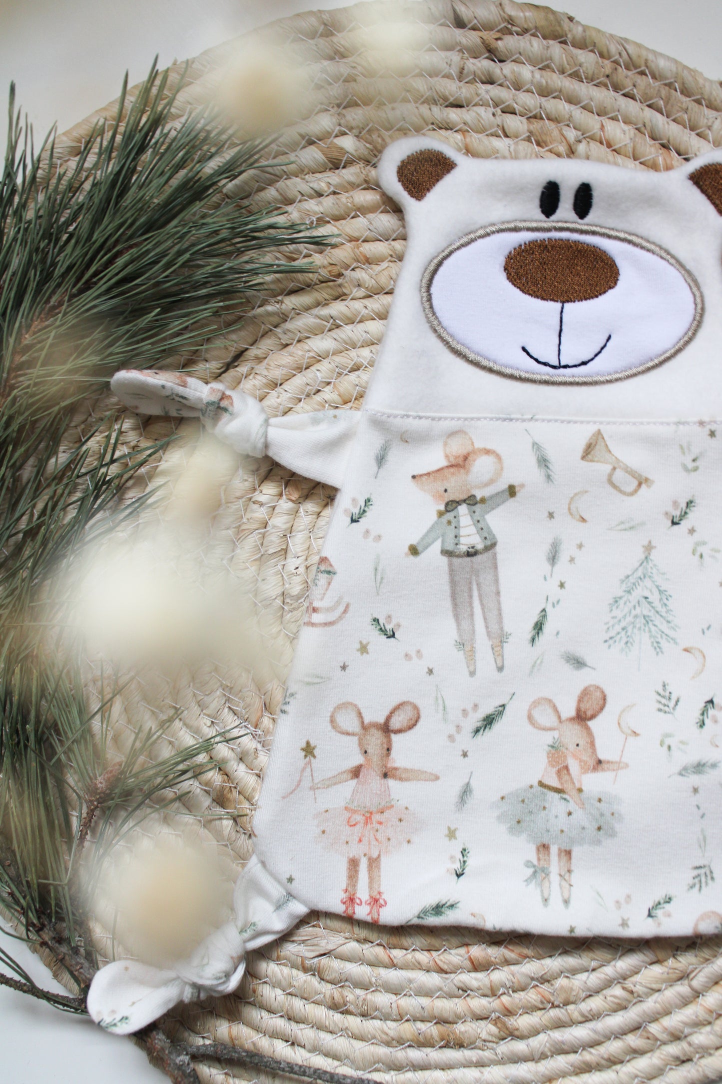 Kuscheltuch / Schmusetuch „Bärchen“ – Baby Einzelstück