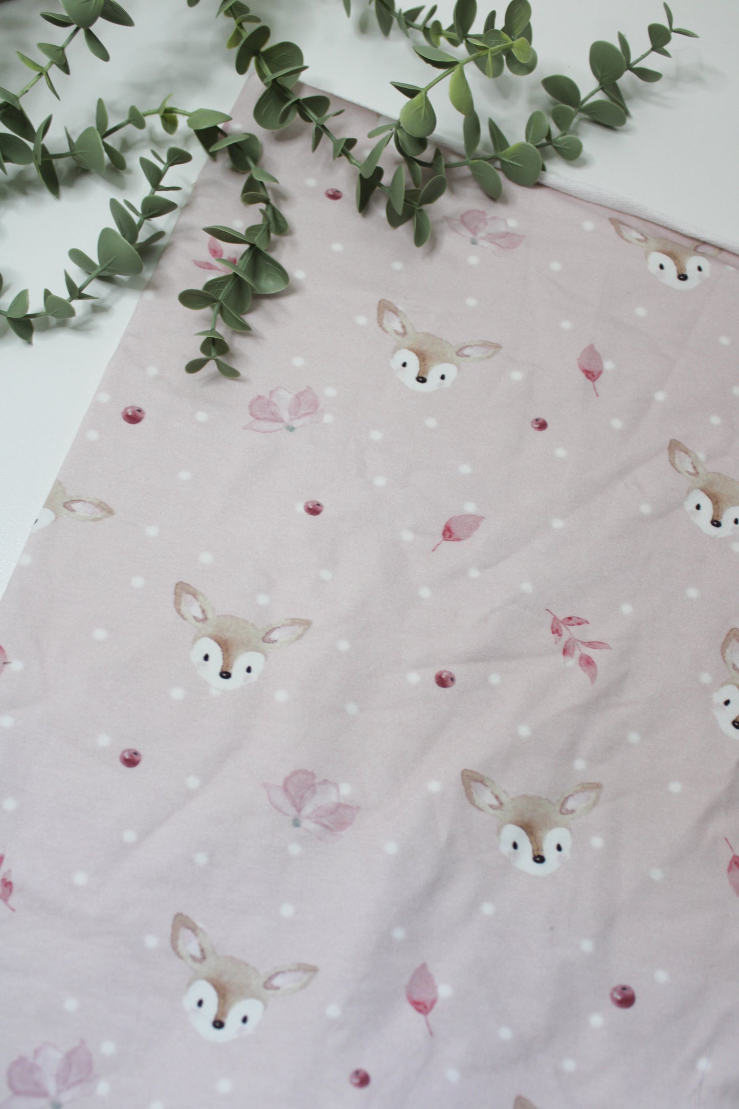 „Rosa Rehköpfe“ French Terry