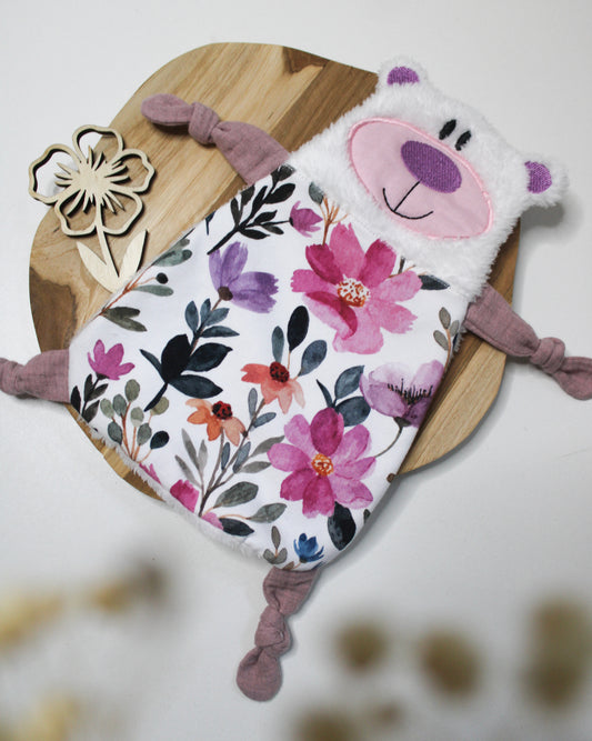 Kuscheltuch / Schmusetuch „Bärchen“ – Baby Einzelstück