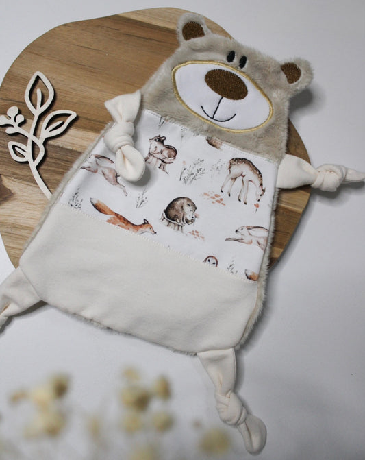 Kuscheltuch / Schmusetuch „Bärchen“ – Baby Einzelstück