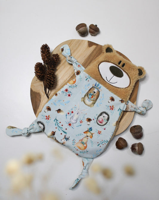Kuscheltuch / Schmusetuch „Bärchen“ – Baby Einzelstück