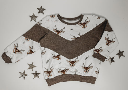 Sweater Dreifach geteilt