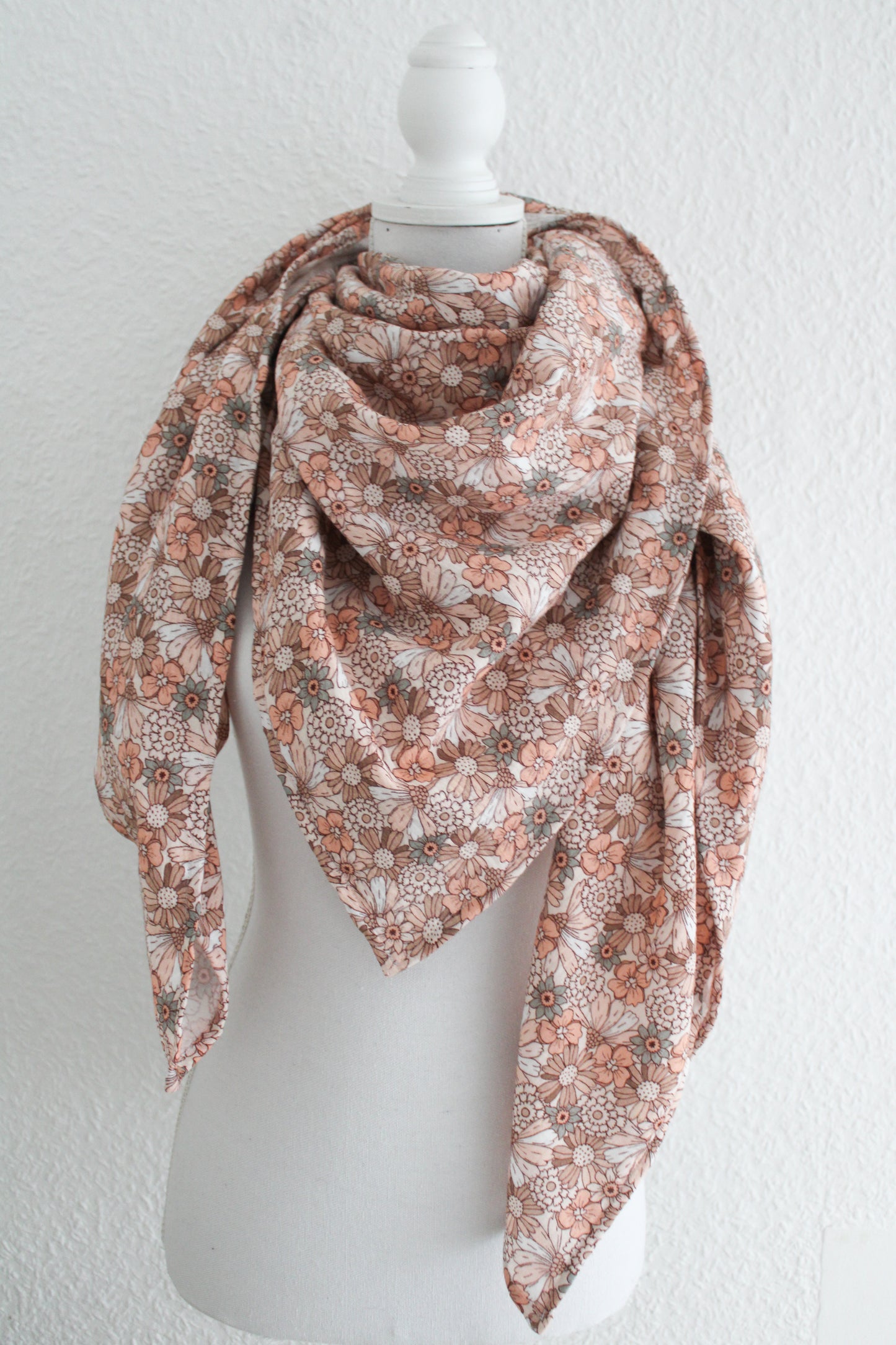 XXL Musslintuch Blumen