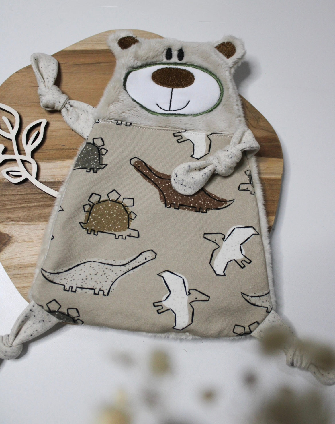 Kuscheltuch / Schmusetuch „Bärchen“ – Baby Einzelstück