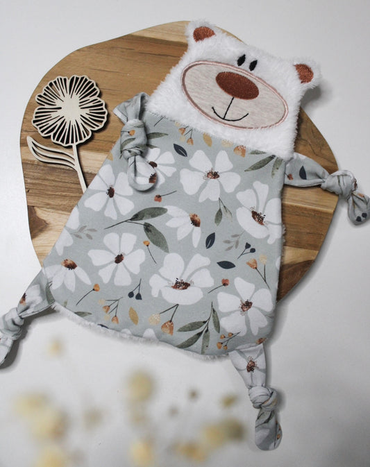 Kuscheltuch / Schmusetuch „Bärchen“ – Baby Einzelstück